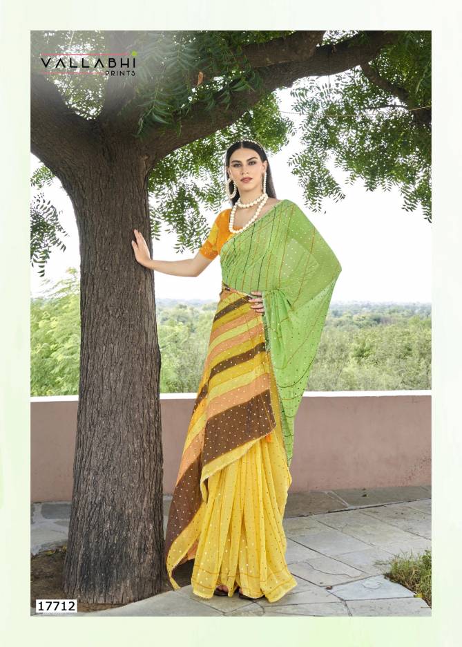 Colourful Vol 2 By Vallabhi Printed Chiffon Sarees Wholesale Price In Surat